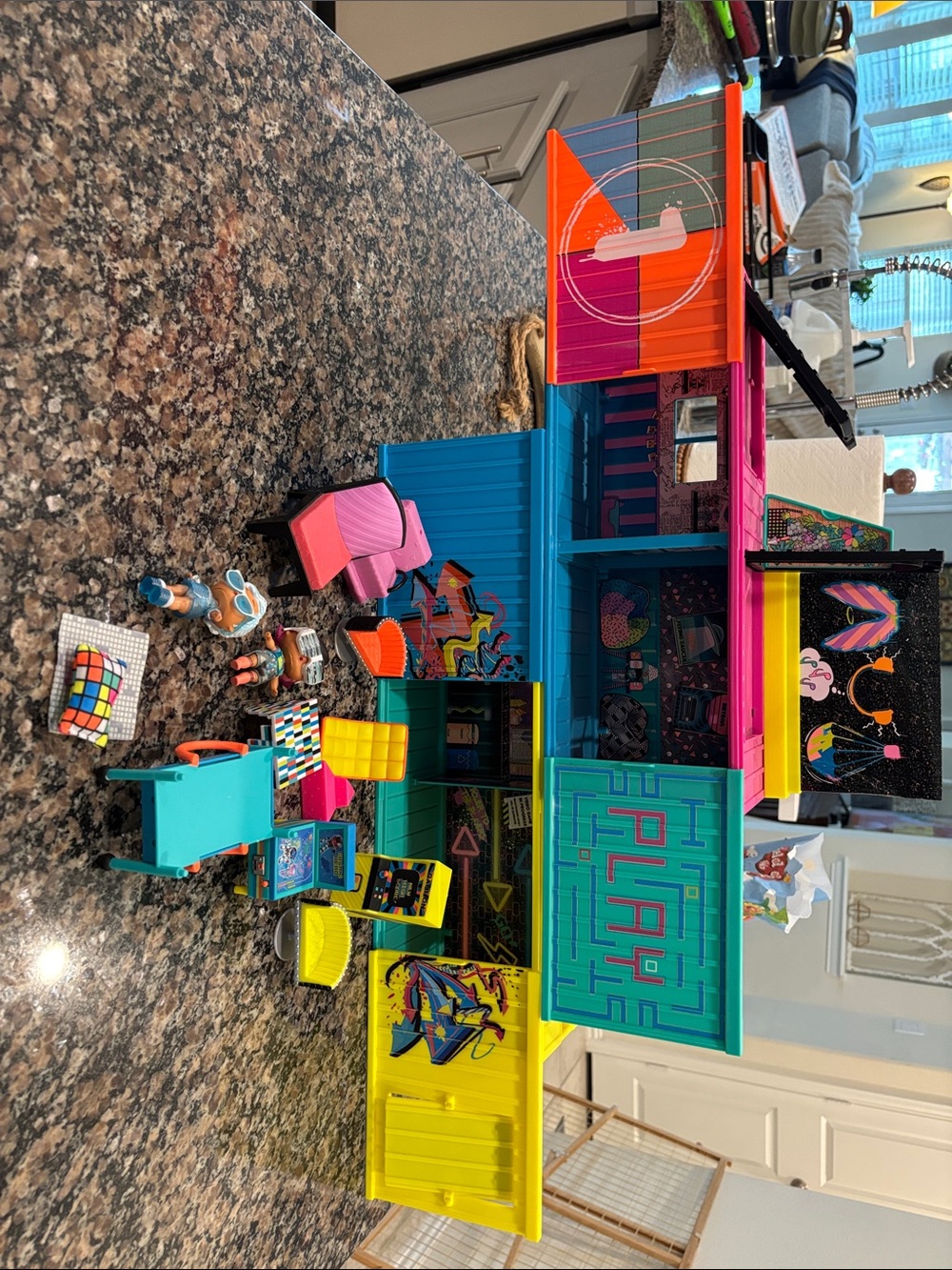 Colorful Kids Play Container Set - Blue, Teal, Yellow, Pink, Orange